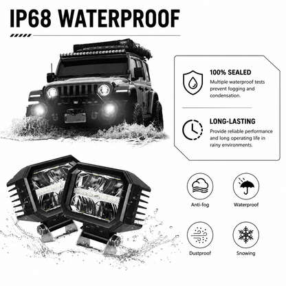 JJ Core 4” LED Light Pods Pair