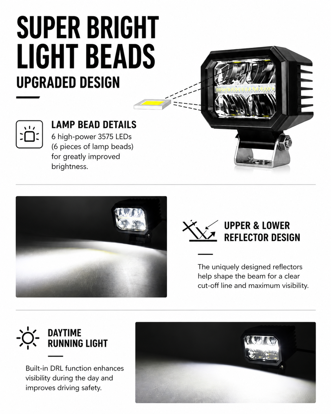 JJ Core 4” LED Light Pods Pair