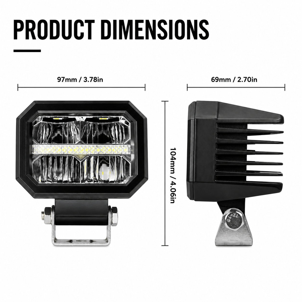 JJ Core 4” LED Light Pods Pair