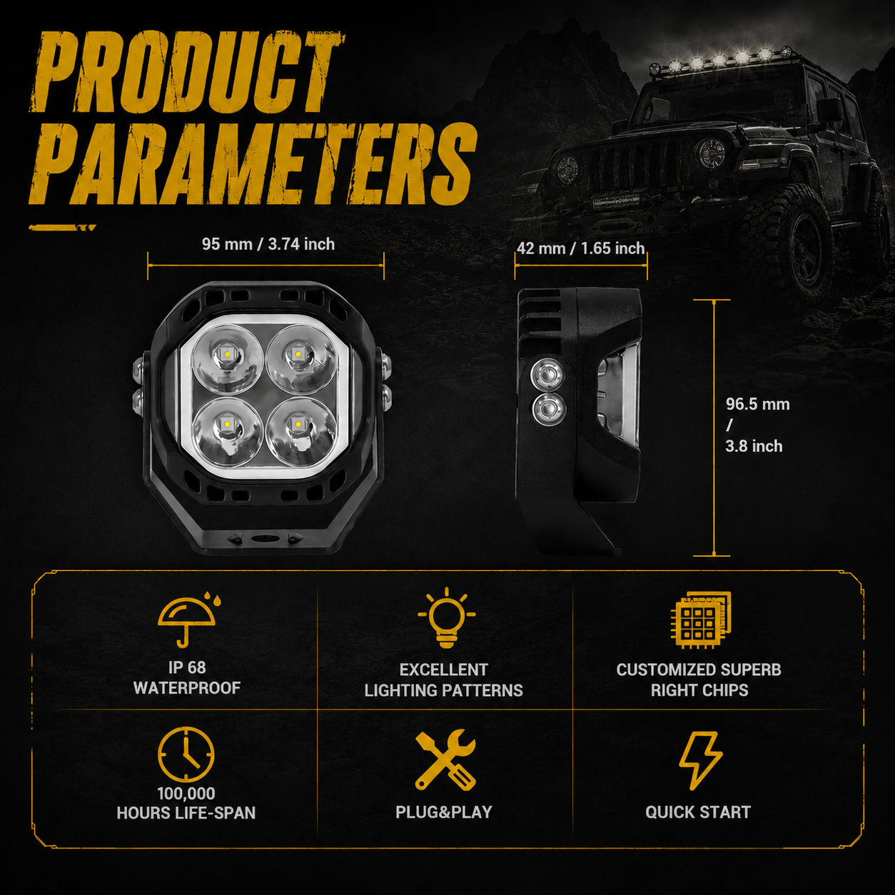 JJ Atlas Pro LED Pods